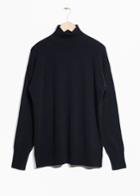 Other Stories Cashmere Turtleneck Sweater - Blue