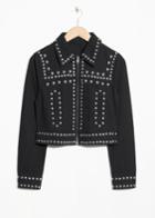 Other Stories Dome Studded Jacket - Black