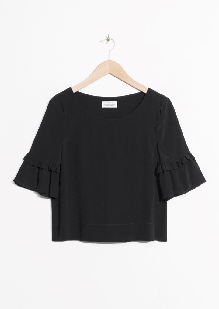 Other Stories Ruffle Sleeves Blouse