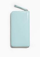 Other Stories Large Leather Zip Wallet - Blue