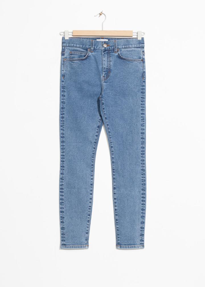 Other Stories Super Slim Jeans - Blue