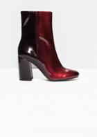 Other Stories Glossy Gradient Leather Boots