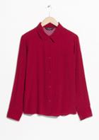 Other Stories Collared Button-down Blouse