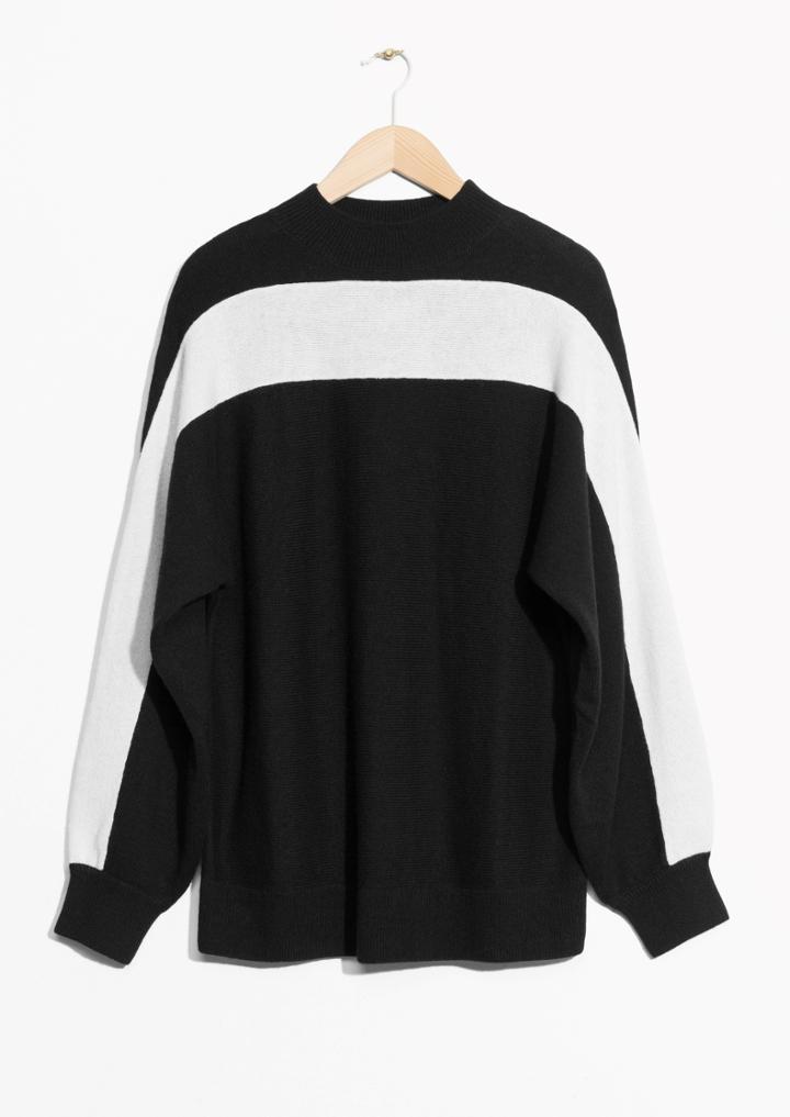 Other Stories White Panel Sweater
