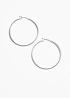 Other Stories Mid Size Hoop Earrings - Silver
