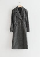 Other Stories Belted Wool Coat - Grey