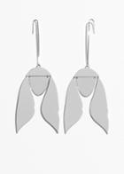 Other Stories Hanging Tulip Earrings - Silver