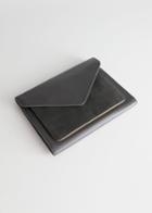 Other Stories Leather Envelope Clutch - Brown