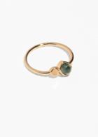 Other Stories Stone And Stud Ring - Green