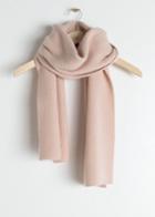 Other Stories Ribbed Cashmere Scarf - Pink