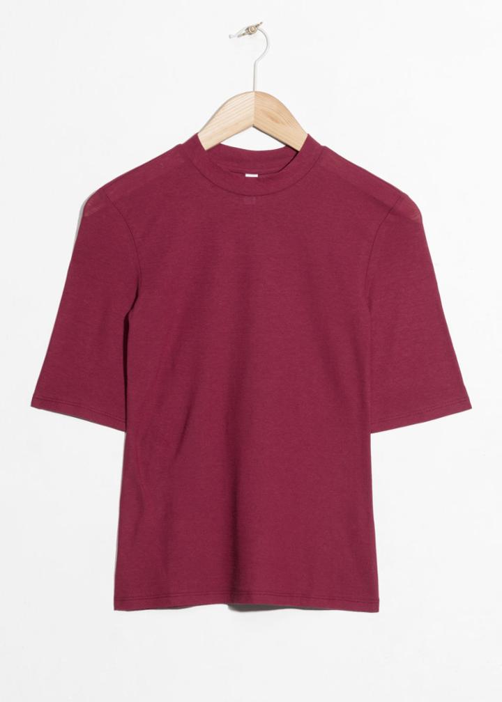 Other Stories Body Hugging Top - Red