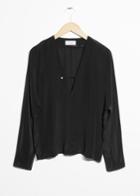 Other Stories Silk Blouse - Black