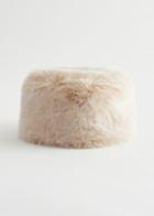 Other Stories Faux Fur Winter Hat - White