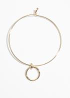 Other Stories Ring Choker - Gold