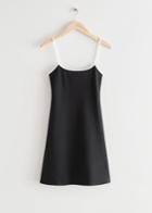 Other Stories Strappy Mini Dress - Black