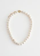 Other Stories Delicate Pearl Necklace - White