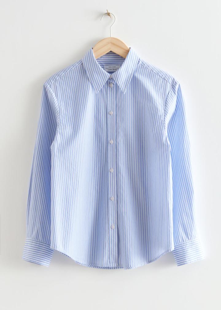 Other Stories Classic Cotton Shirt - Blue
