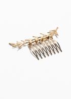 Other Stories Olive Branch Hair Comb - Gold