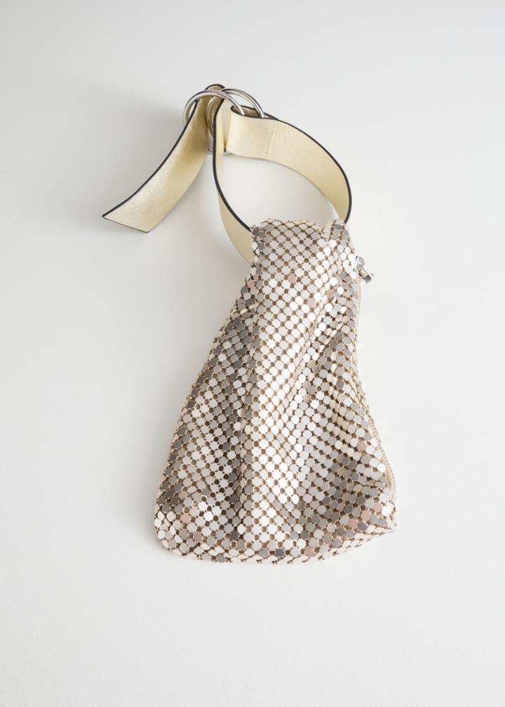 Other Stories O-ring Clutch - Gold
