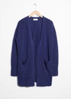 Other Stories Wool Blend Cardigan - Blue