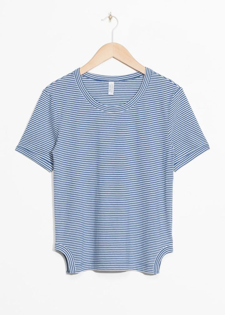 Other Stories Stripe Top - Blue