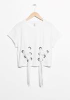Other Stories Lace-up Detail Top