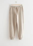Other Stories Drawstring Cotton Trousers - Beige