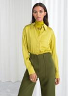 Other Stories Tailored Button Up Shirt - Yellow