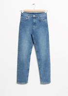 Other Stories Tapered Embriodery Jeans