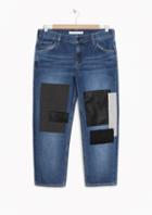 Other Stories Patched Denim Jeans