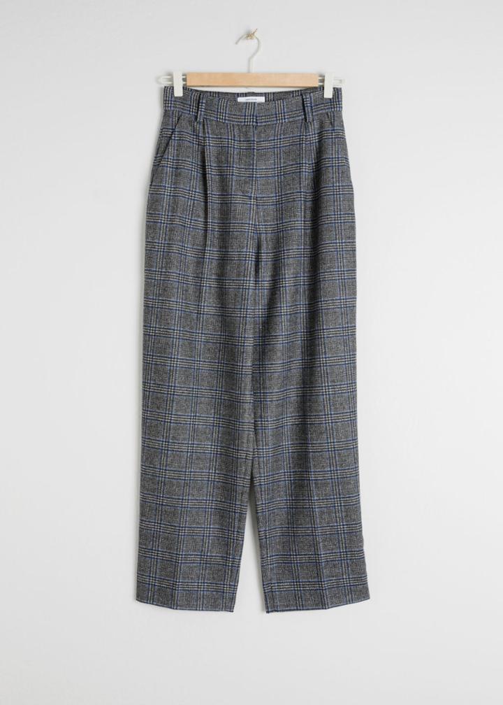 Other Stories Tailored Straight Trousers - Grey