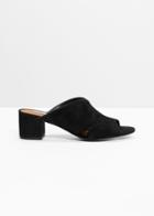 Other Stories Cross Strap Sandals - Black