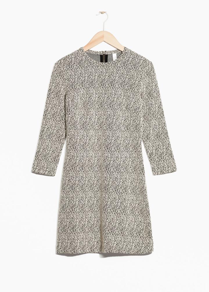 Other Stories Jacquard Dress - White