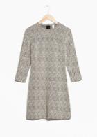 Other Stories Jacquard Dress - White