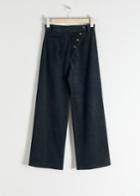 Other Stories High Waisted Corduroy Trousers - Blue