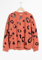Other Stories Leopard Sweater - Orange