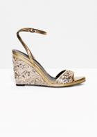 Other Stories Rodarte Sequin Wedges
