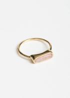 Other Stories Quartz Stone Ring - Pink
