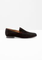 Other Stories Suede Almond Toe Loafers - Black