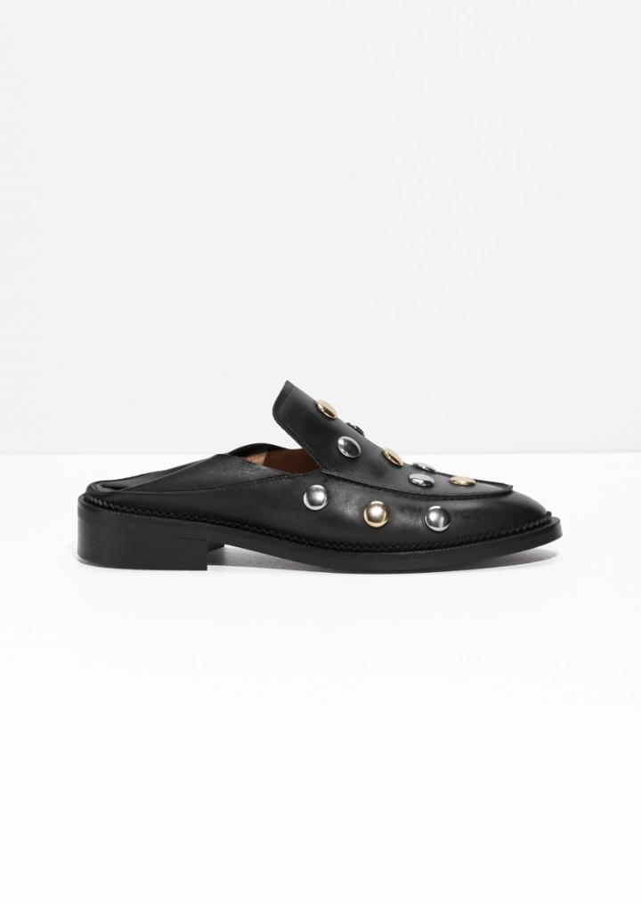 Other Stories Circle Stud Loafers