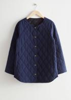 Other Stories Relaxed Quilted Jacket - Blue