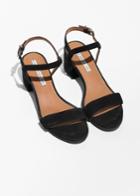 Other Stories Strappy Heeled Sandals - Black