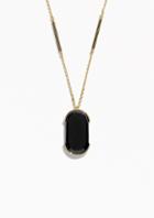 Other Stories Charm Stone Necklace