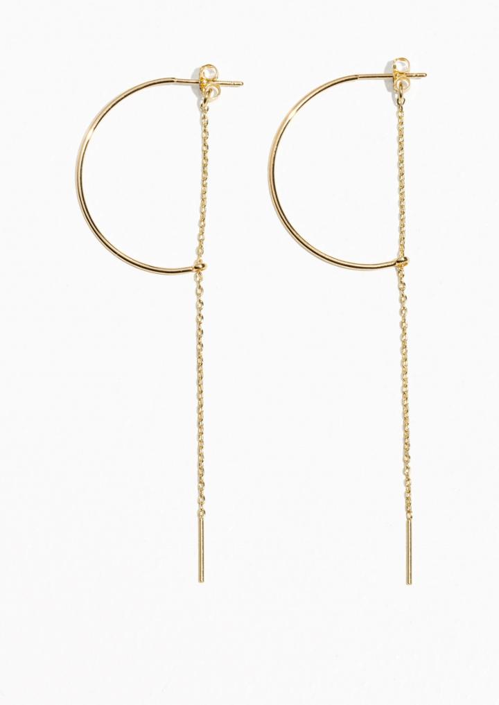 Other Stories Drop Chain Hoop