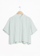 Other Stories Stand Up Collar Blouse