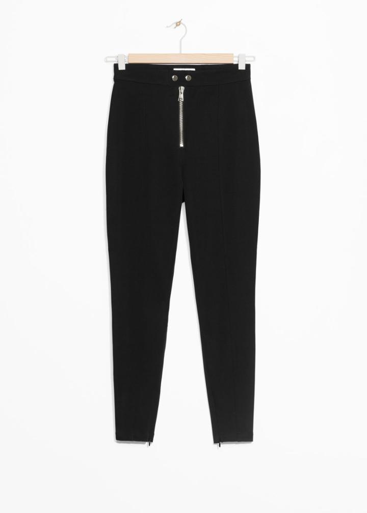 Other Stories Body-hugging Leggings - Black