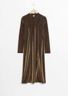 Other Stories Shimmery Midi Dress