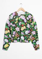 Other Stories Floral Sweater - Black