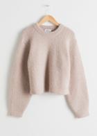 Other Stories Chunky Jacquard Knit Sweater - Brown