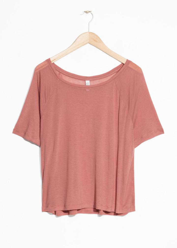 Other Stories Raglan Sleeve Tee - Pink